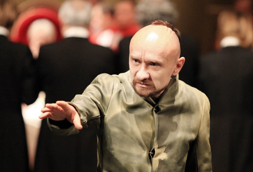 Jan Klata podczas próby dla mediów "Króla Leara" Williama Szakespeare's w Starym Teatrze w Krakowie, 2014, fot. Piotr Guzik / Forum